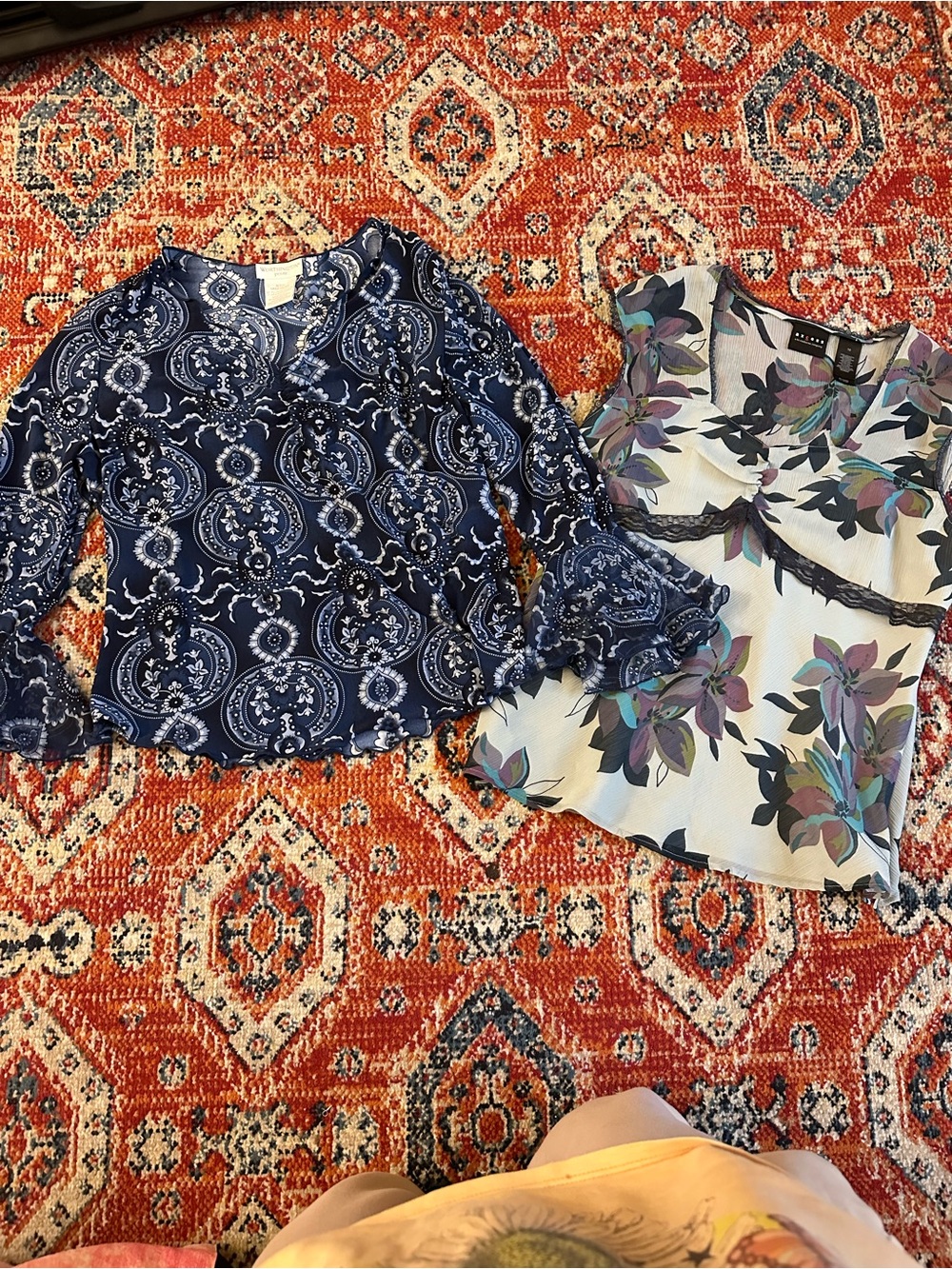 Two vintage y2k tops